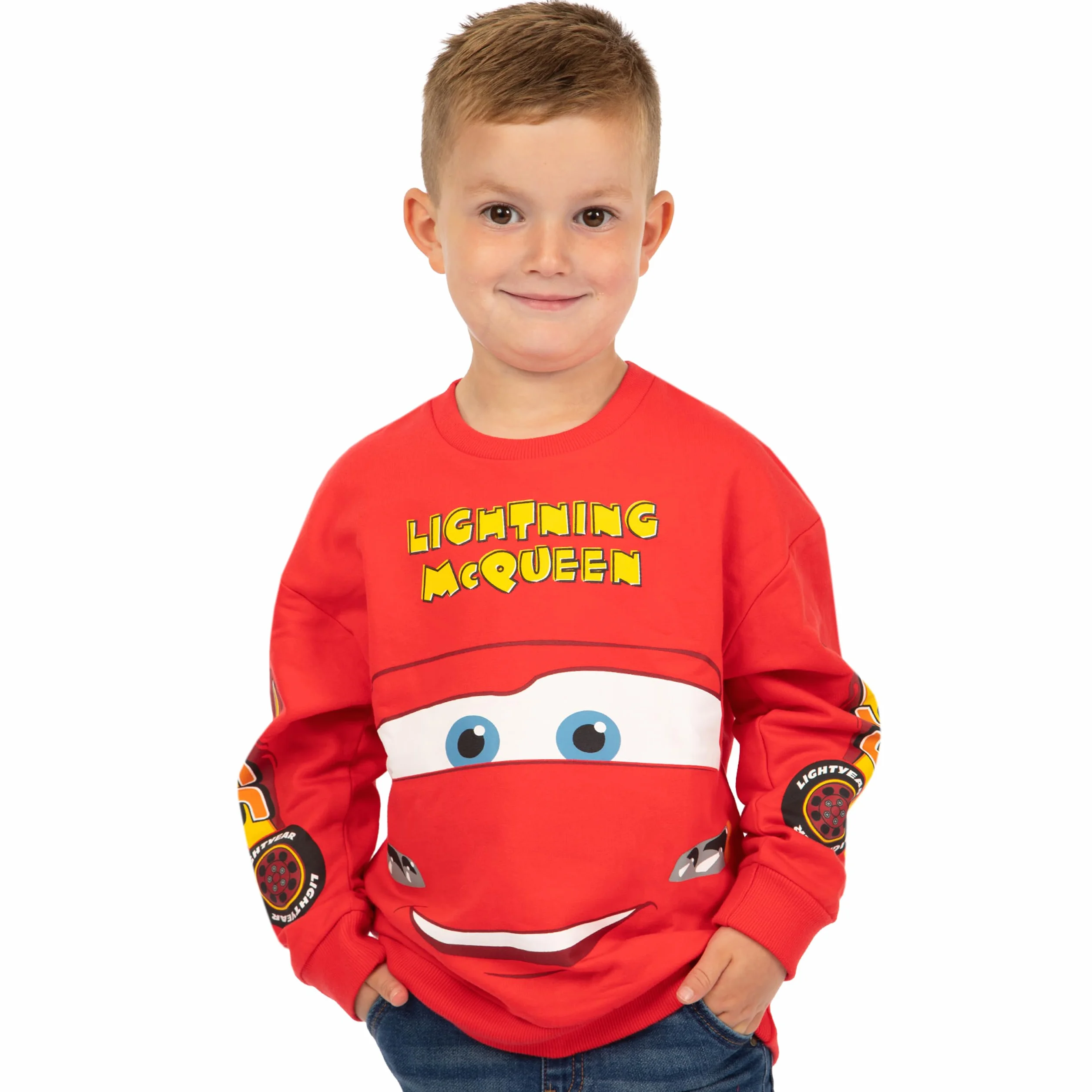 Disney Cars Felpa Bambino | Saetta McQueen Maglione Bambino | 18 Mesi E 8 Anni