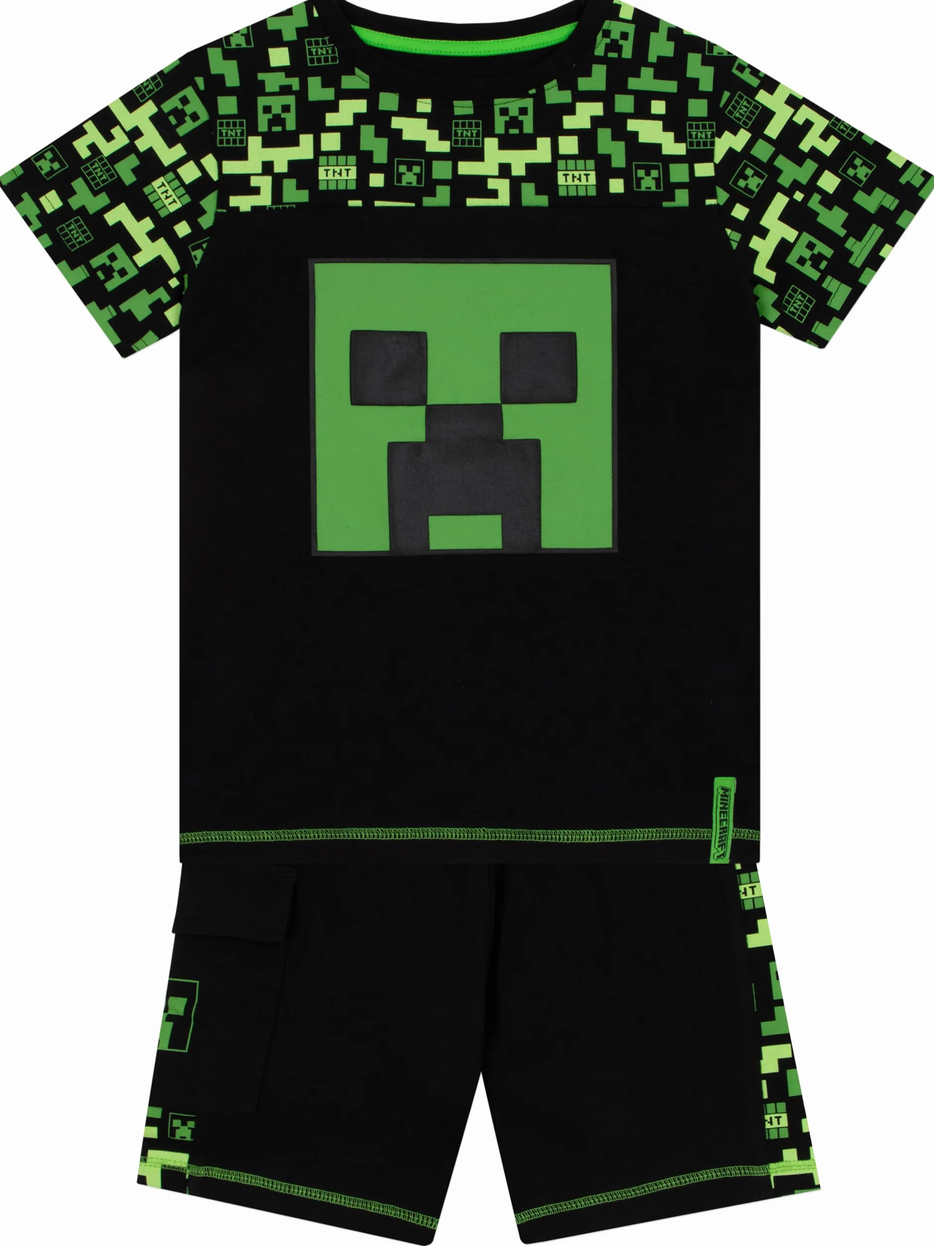 Minecraft Vestito Bambino | Creeper Maglietta Ragazzo | Maglietta E Pantaloncini Ragazzo