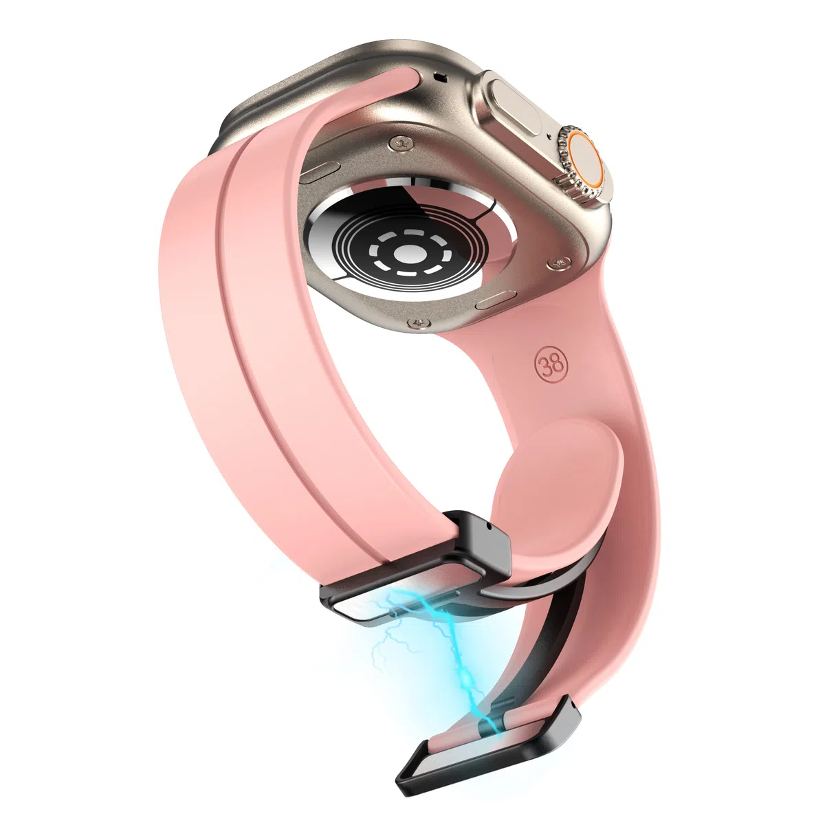 Cinturino di ricambio per smartwatch Slothcloud KIds da 3,8 cm H97, in morbido silicone, con fibbia magnetica, compatibile con orologio Slothcloud H97 da 3,8 cm/YOUSOKU H97 per bambini e ragazze