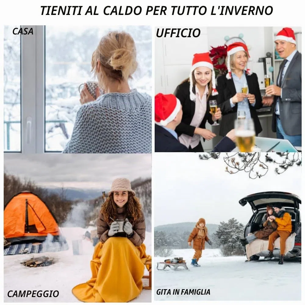 JEMPET Coperta in lana con bottoni - Confortevole poncho Coperta in flanella scialle - Coperte senza maniche in peluche per donne e uomini (grigio)