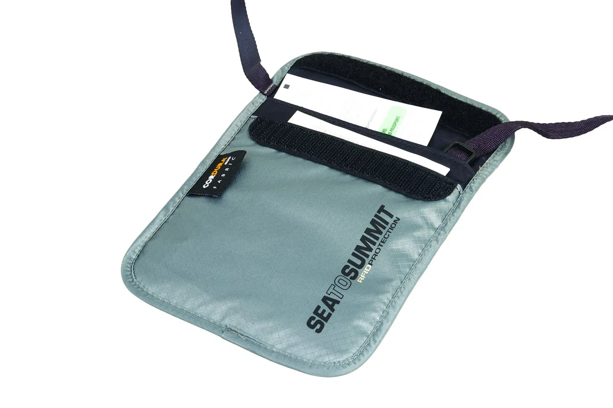 Neck Pouch RFID L Color: gris