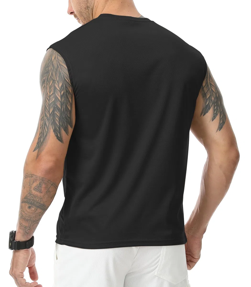 Suwangi 3 Pezzi Canotte da Uomo Sportiva Palestra Canotte Senza Maniche Allenamento Running Bodybuilding Smanicato