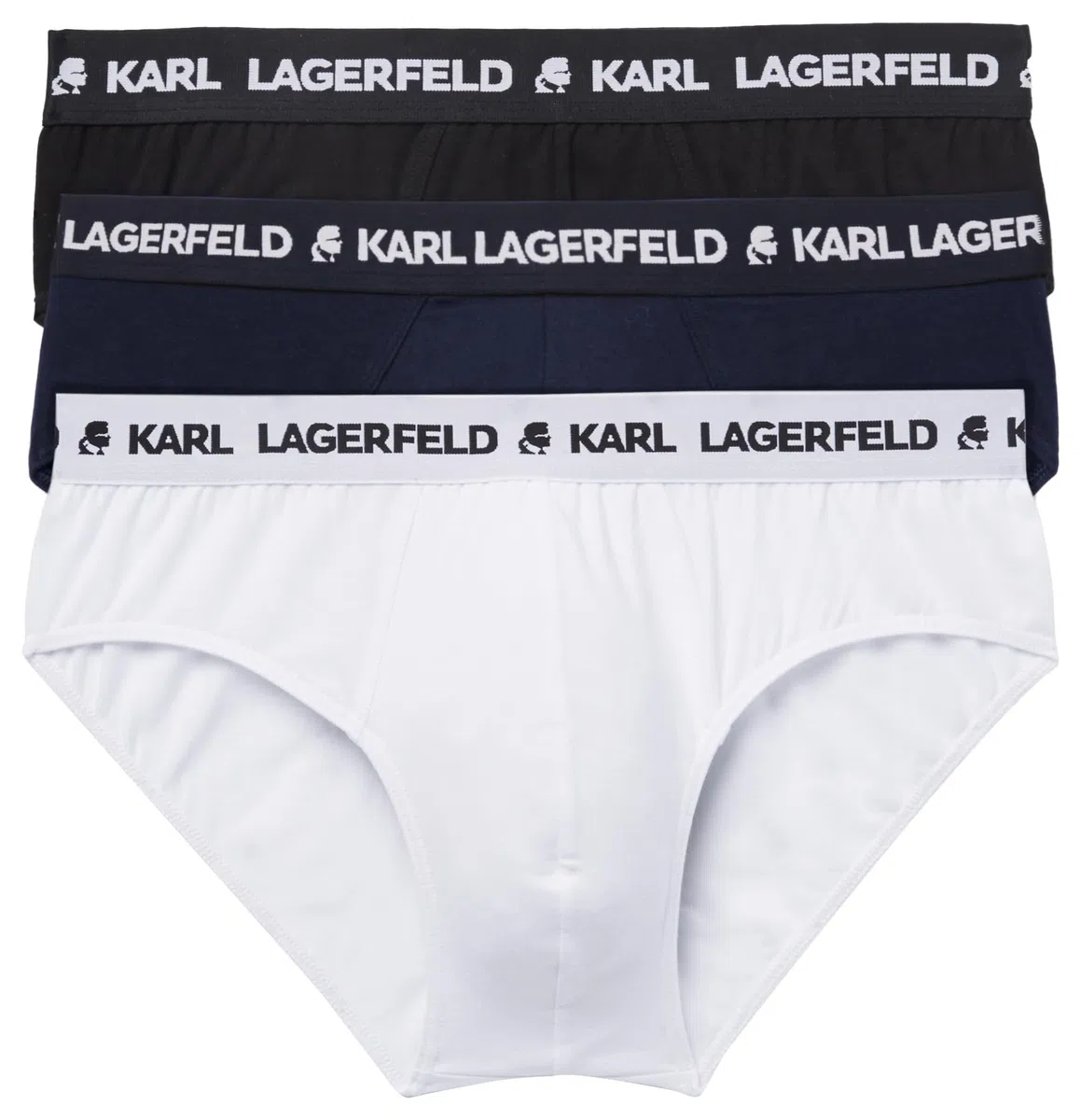Karl Logo Briefs Set (3 Pack) Slip Uomo