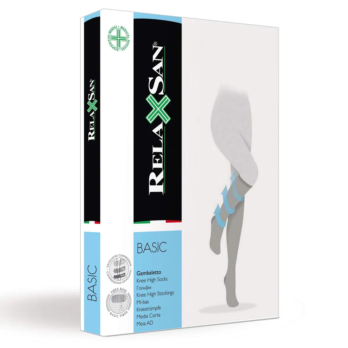 Relaxsan Basic 700 Gambaletti 70 Den Compressione Graduata 12-17 mmHg