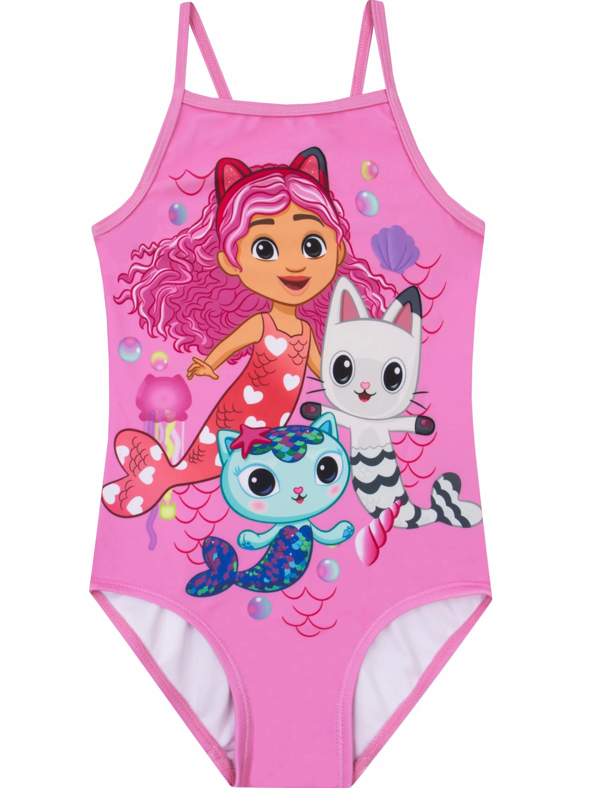 DreamWorks Gabby's Dollhouse Costume Piscina Bambina, Costume Bambino Piscina, Costumi Interi Sirena
