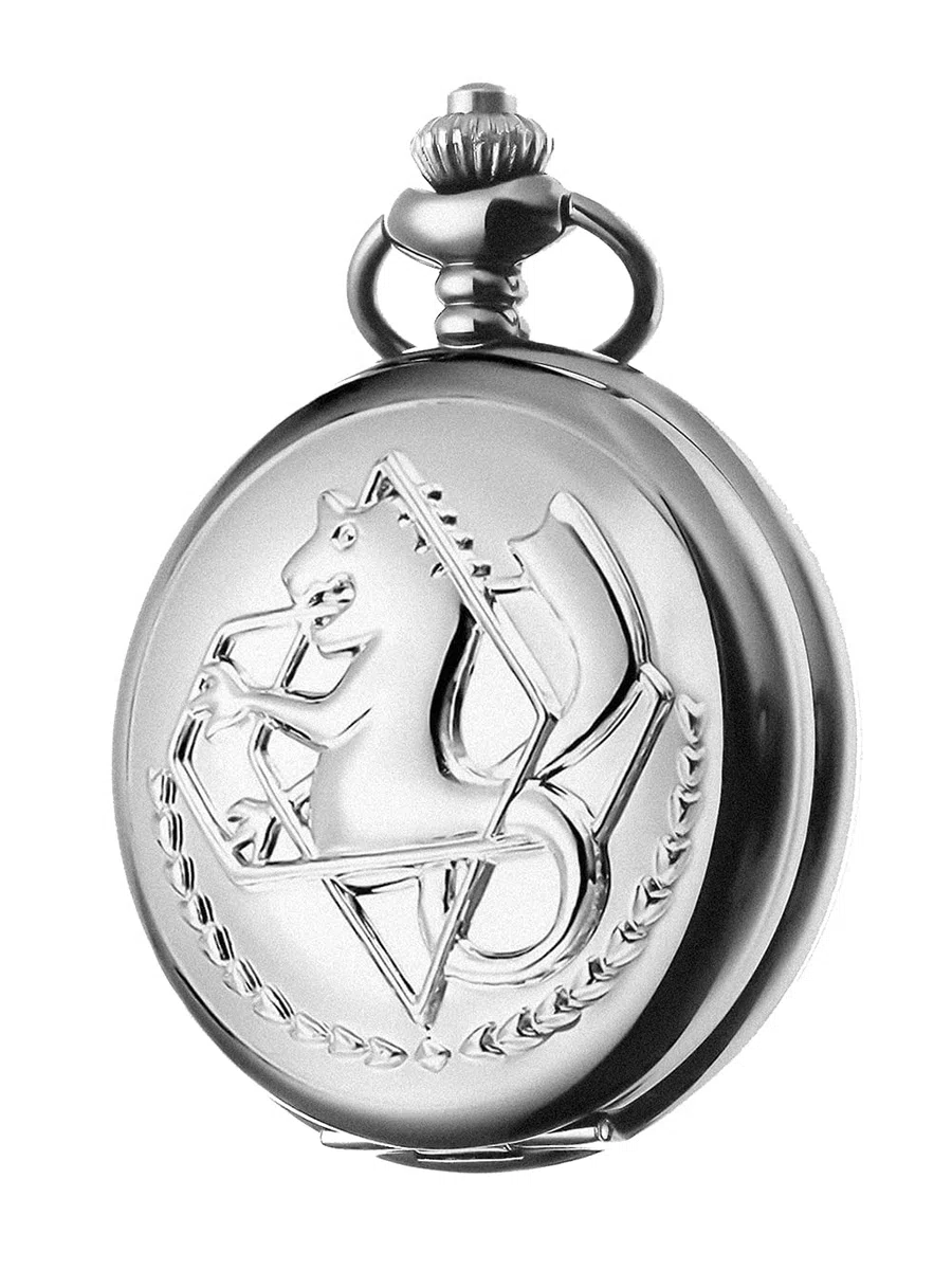 Fullmetal Alchemist Anime Cosplay Accessori Quarzo Orologio da Tasca con Catena