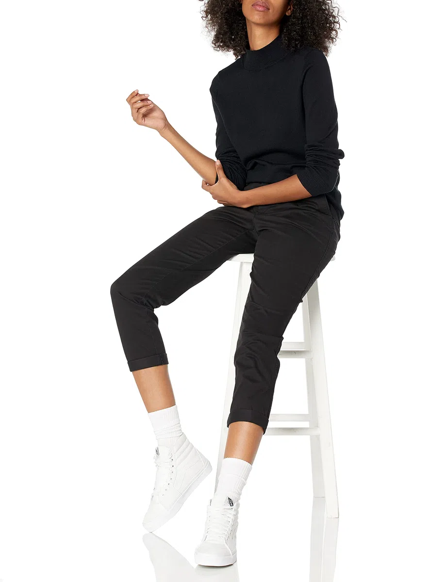 Amazon Essentials Maglione Leggero con Collo a Lupetto (Disponibile in Taglie Forti) Donna