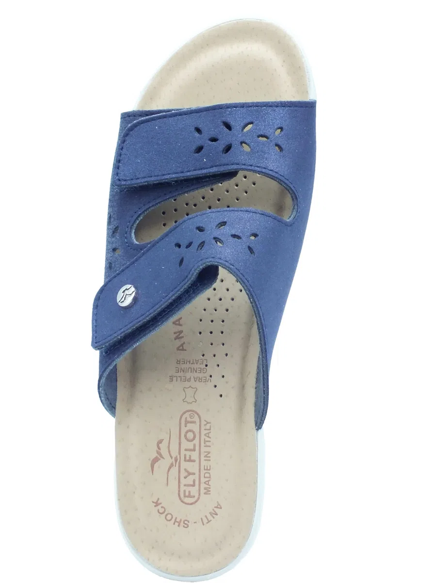 Fly Flot Bellona, Pantofole Donna In Microfibra Elasticizzata, Con Velcro Regolabile, Sottopiede Antishock SandaliDonna