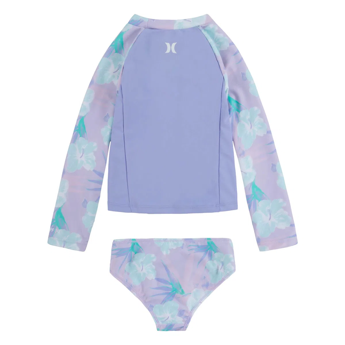Hurley Hrlg 2 Pezzi Rashguard Set Costume da Bagno in Due Pezzi Bambine e Ragazze