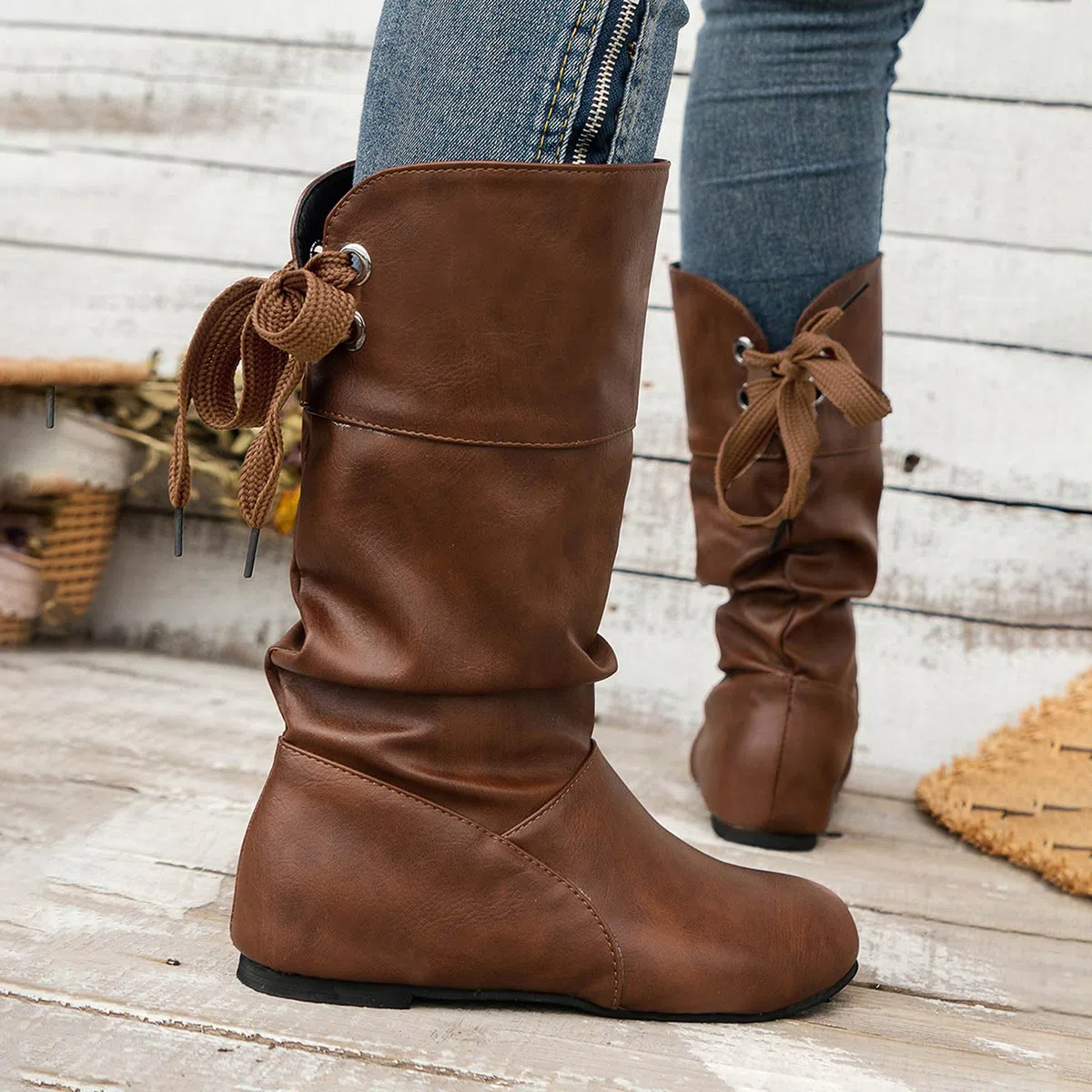 Stivali Texani Donna Smooth Leather, Stivali Donna Stivaletti Donna Stivaletti Donna Tacco Alto Donna Caldi Foderati Stivaletti da Escursionismo Stivali Donna Estivi
