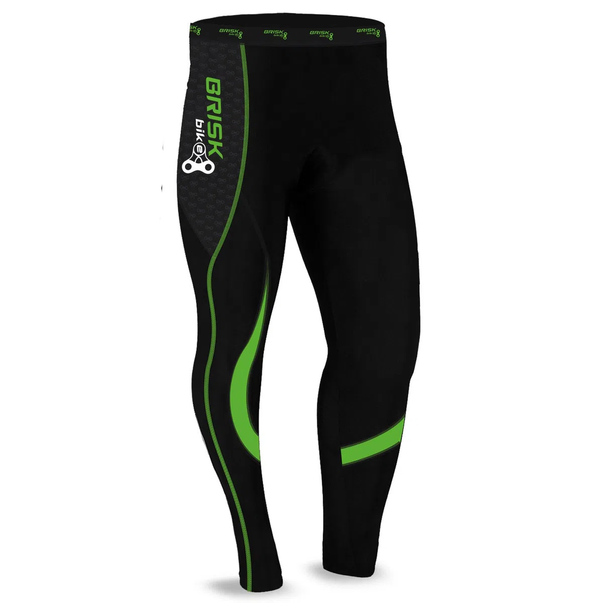 Brisk Bike Pantaloni Ciclismo Donna — Cool Max Imbottito Elasticizzato Pantaloni Ciclista con Zip Riflettenti | Leggings Termici