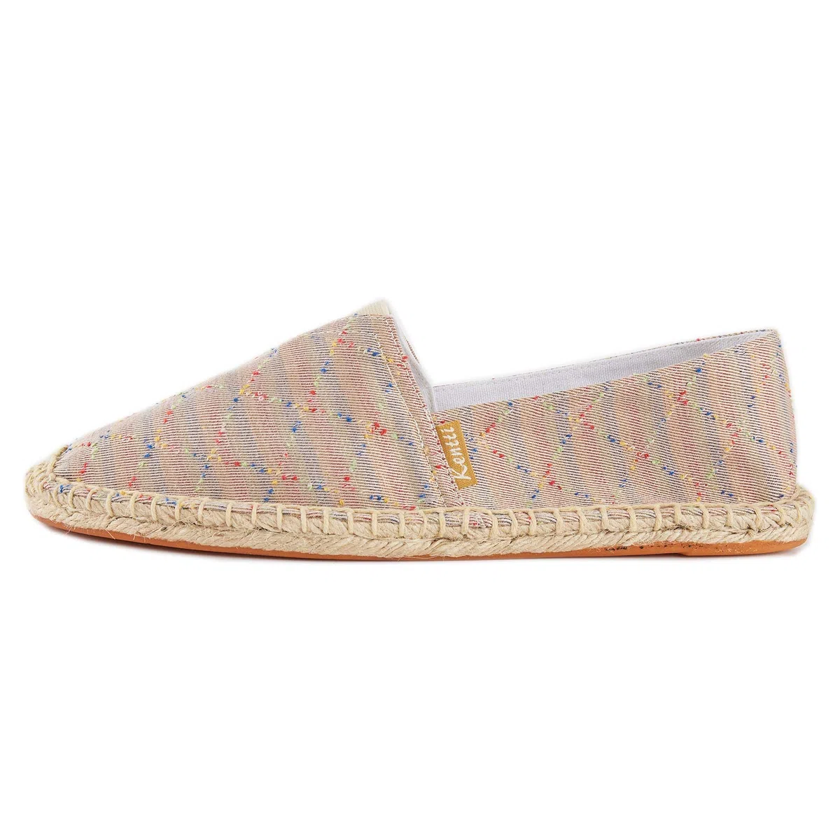Uomo Piatte Tela Casual Slip On Quadri Espadrillas