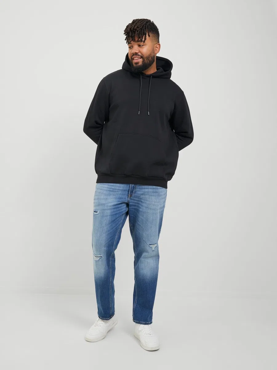 JACK & JONES Hoodie Plain Hoodie