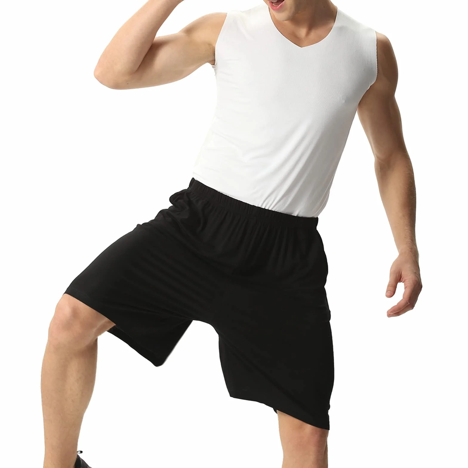 amropi Shorts da Uomo Sportivi Pantaloncini Corti in Cotone Estate Pantaloni Corti Pigiama
