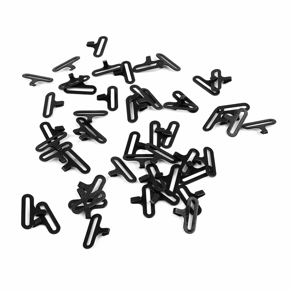 Broco Fermacravatta Metallica, Set 50 Pezzi 20mm Rame Antiruggine Ultra Sottile Clip per cravatta per Cravatta e Papillon