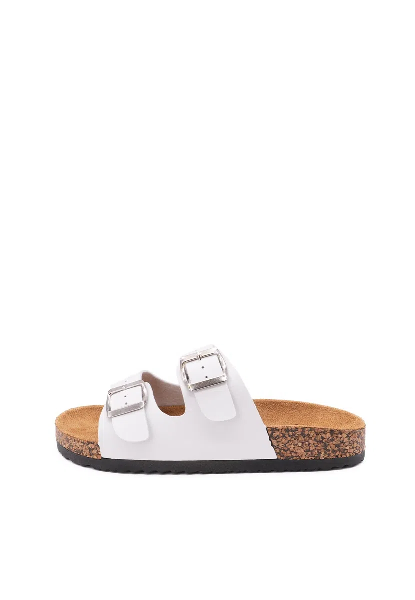 QUEEN HELENA Ciabatte con Fibbia con Zeppa Donna R244