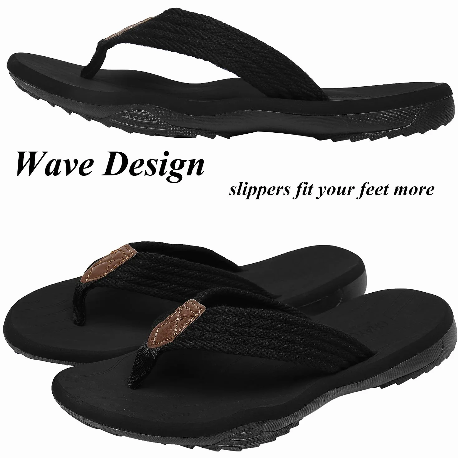 ChayChax Infradito Uomo Scarpe da Spiaggia e Piscina Sportive Beach Sandali Morbide Ciabatte Antiscivolo Pantofole con Gomma Suola