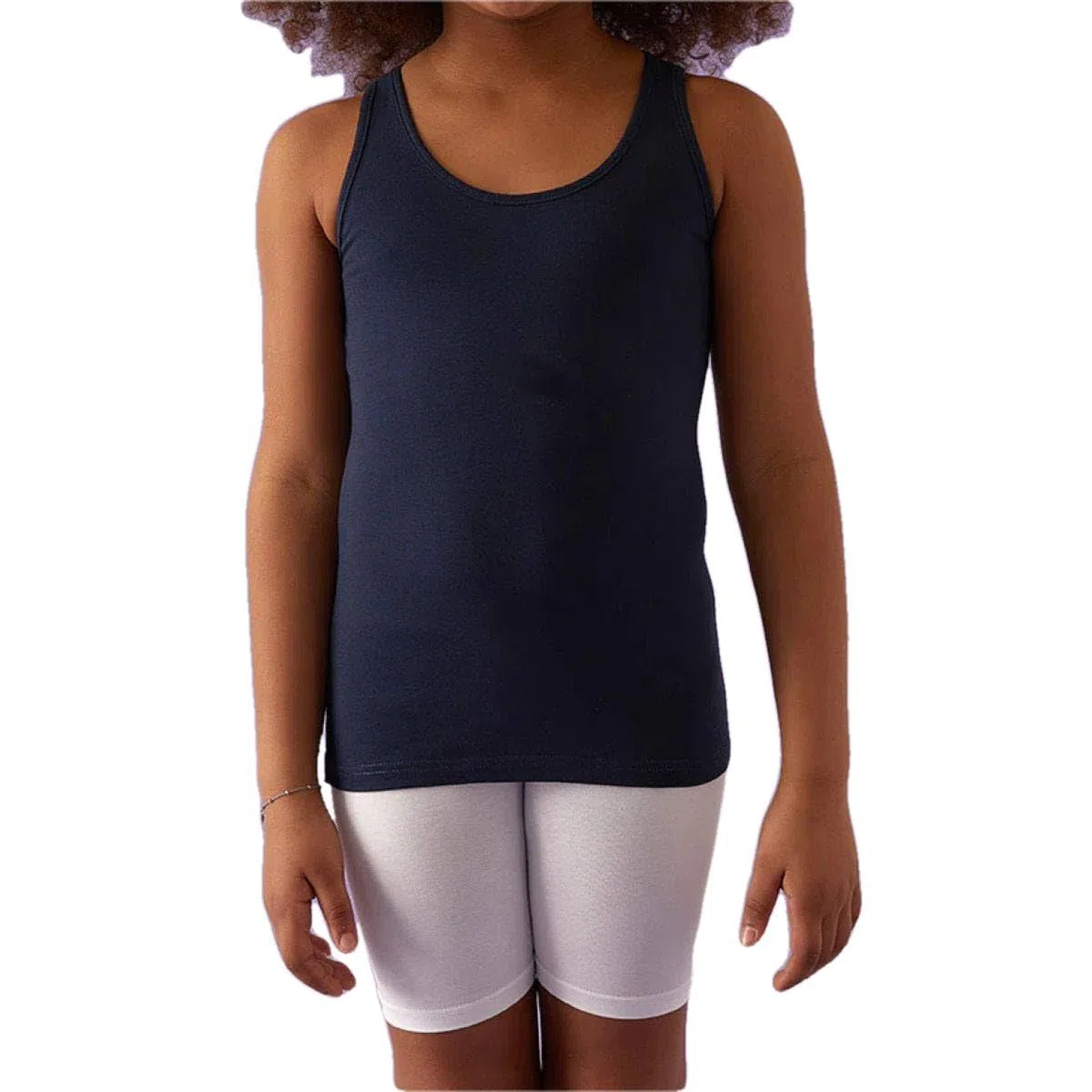 JADEA 283-2 Pezzi - Canotta Bambina Spalla Larga in Cotone Elasticizzato e Traspirante - Comfort Perfetto per Giornate Calde e attività Quotidiane
