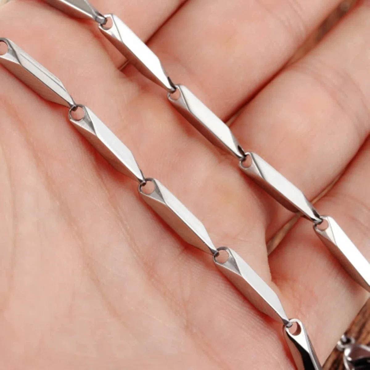 Collana Catena Uomo Acciaio Inox, Catene Uomo Collane Necklace Semplice Bigiotteria Regalo Donna