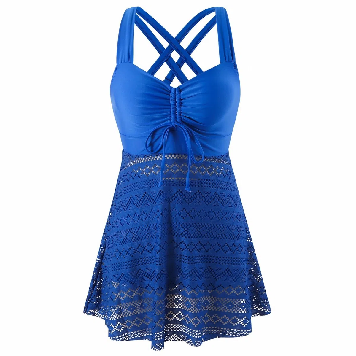 Tankini Donna Mare Costume da Bagno con Scollo a V Bikini da Donna Set da 2 Pezzi