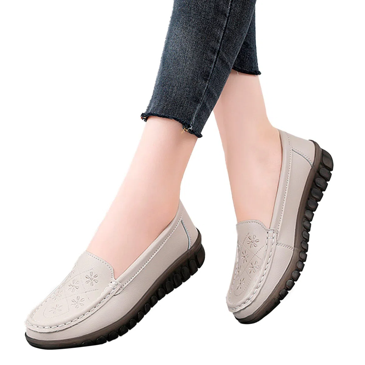 Scarpe da vela da donna, comode, scarpe da barca da donna, con suola morbida, slip-on per il tempo libero, scarpe basse, casual, traspiranti, scarpe da trekking classiche, piatte