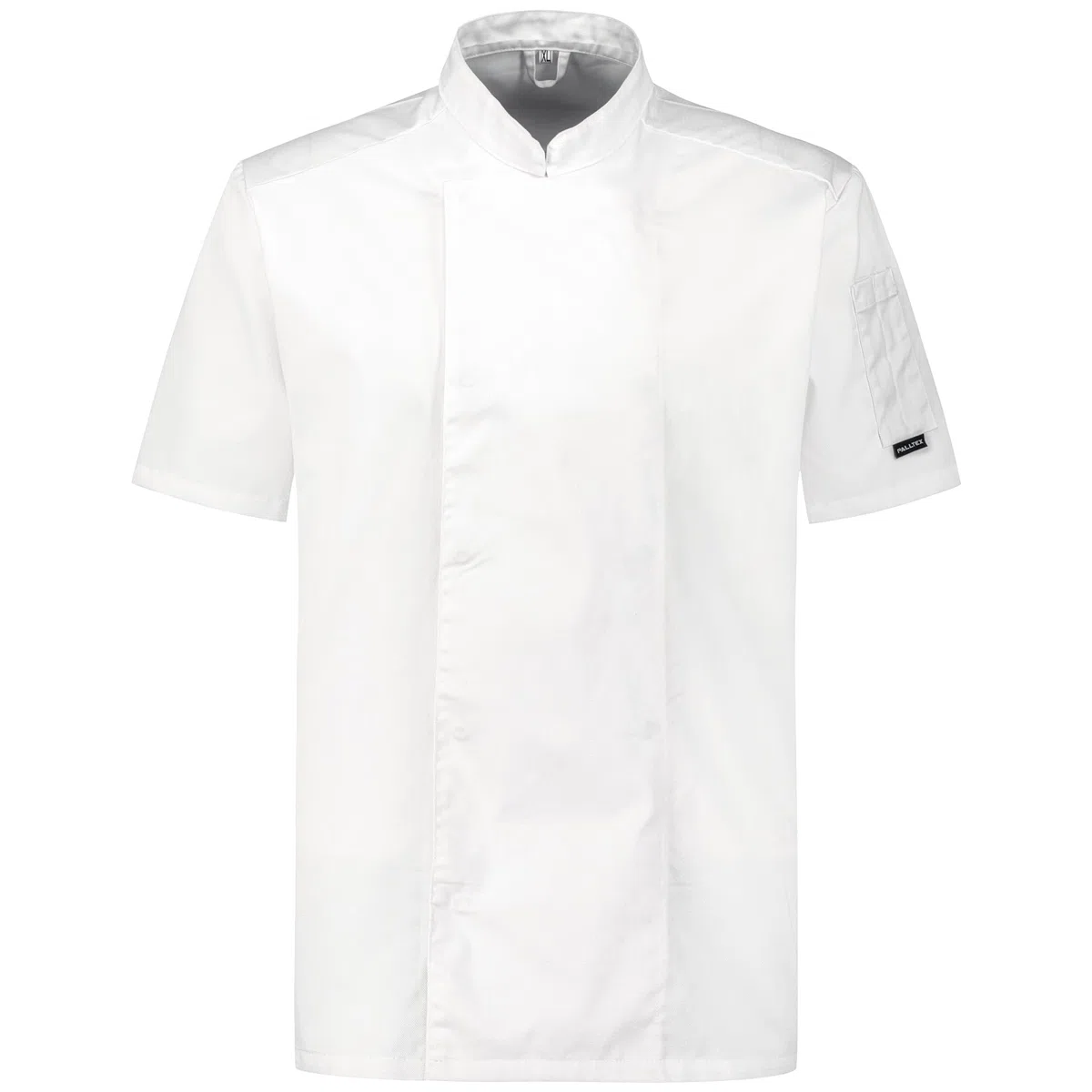 PALLTEX Nori SS Giacca Cuoco Uomo e Donna Unisex con i Bottoni Automatici Giacca da Cuoco Ristorante Divisa da Cuoco a Maniche Corte