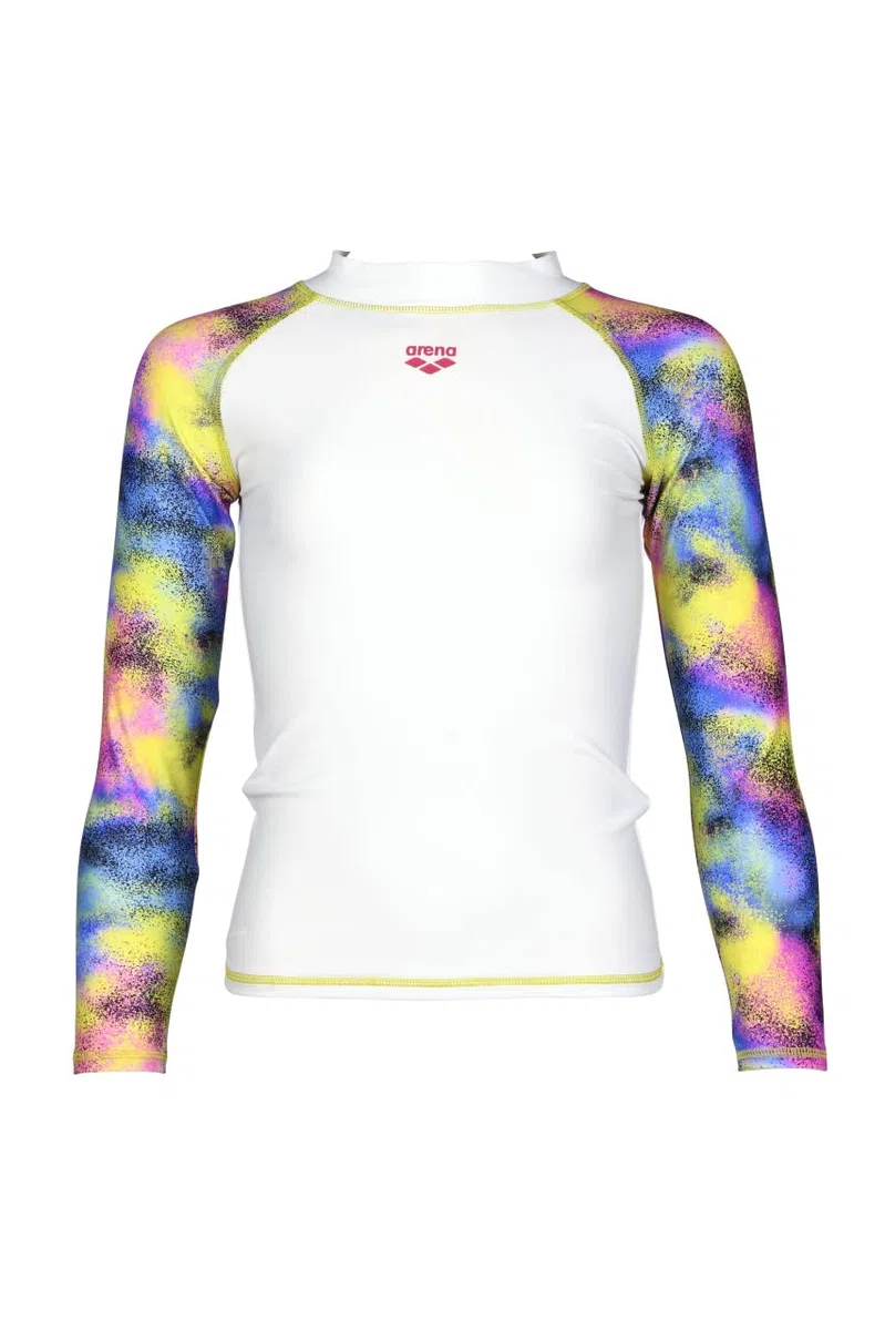 ARENA G Rash Vest L/S Allover Rash Guard Bambine e Ragazze (Pacco da 1)