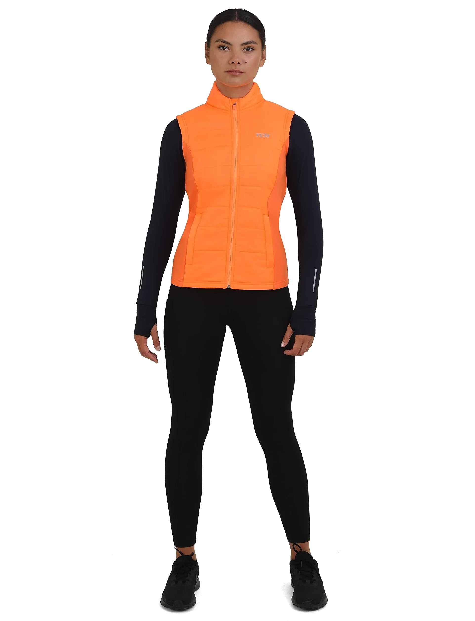 TCA Excel Runner Gilet da Corsa da Donna e Bambina Sportivo con Tasche Zip