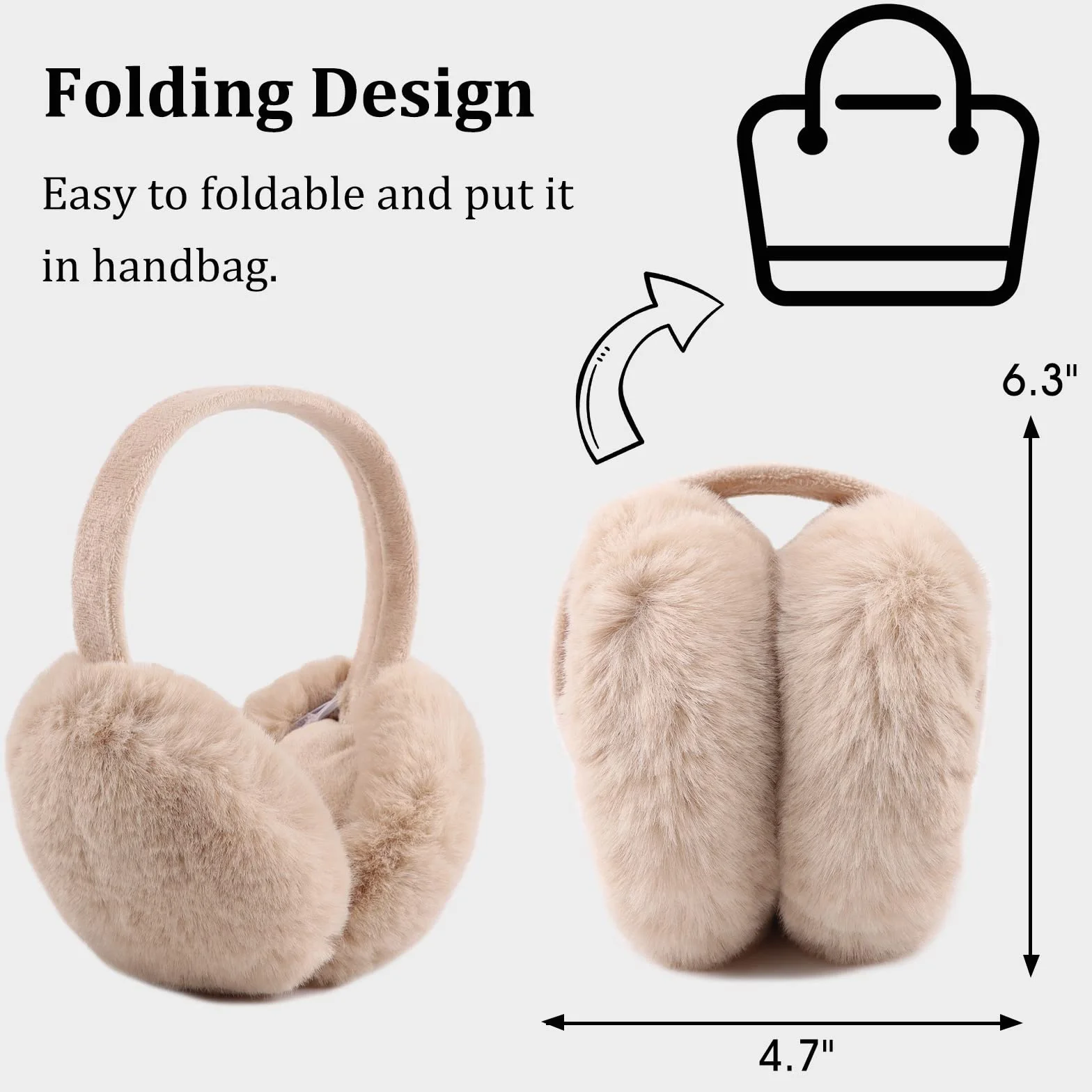 XIAOHAWANG Donne Inverno Unisex Ear Muffs Finta Pelliccia Caldo Paraorecchie Lady Ragazze Plush Ear Scaldare Orecchie All'aperto Copre