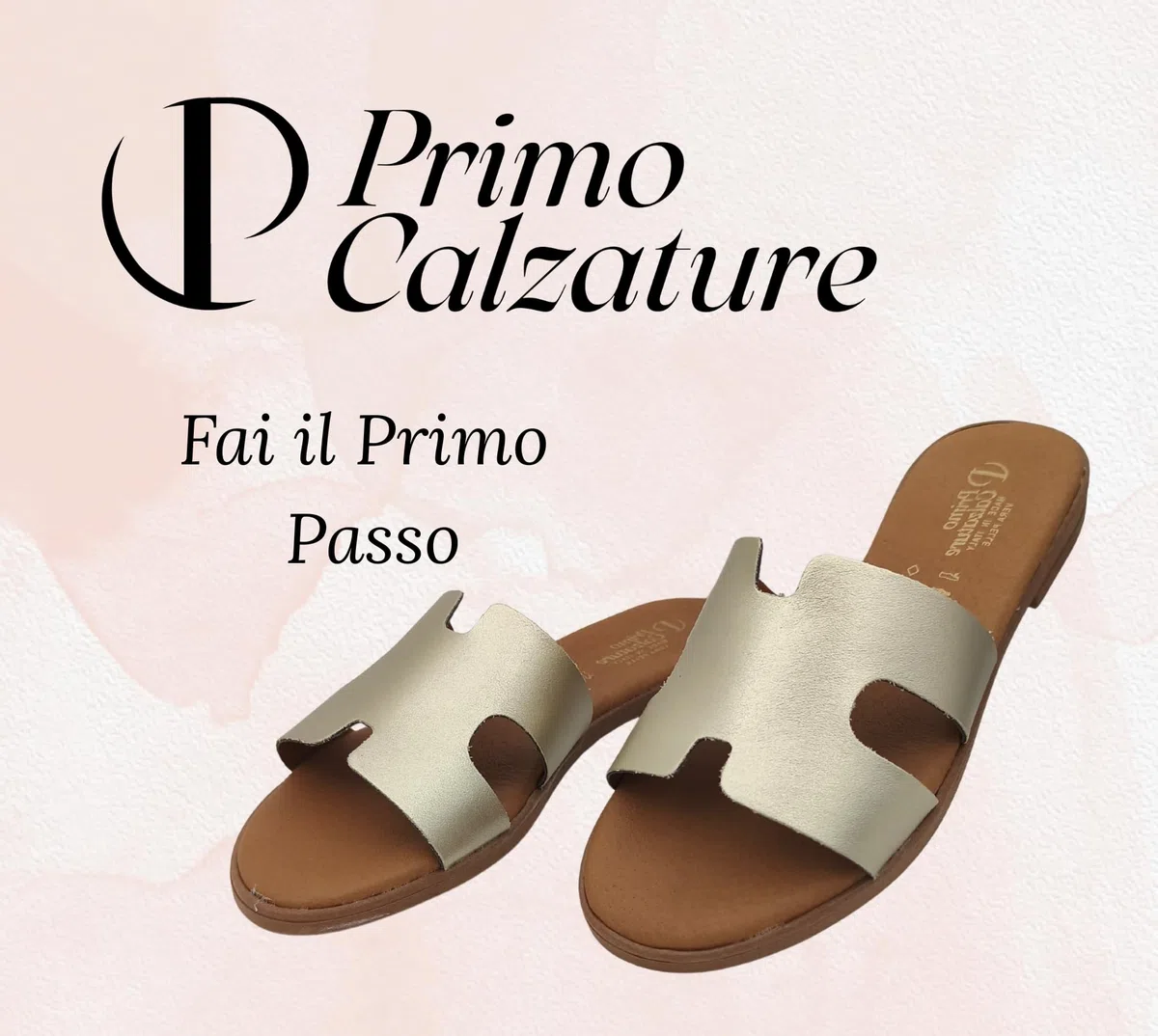 Eleganti Ciabatte Donna Estive, Sandali Bassi Cuoio, Ciabattina in Pelle Estate, Vero Made in Italy