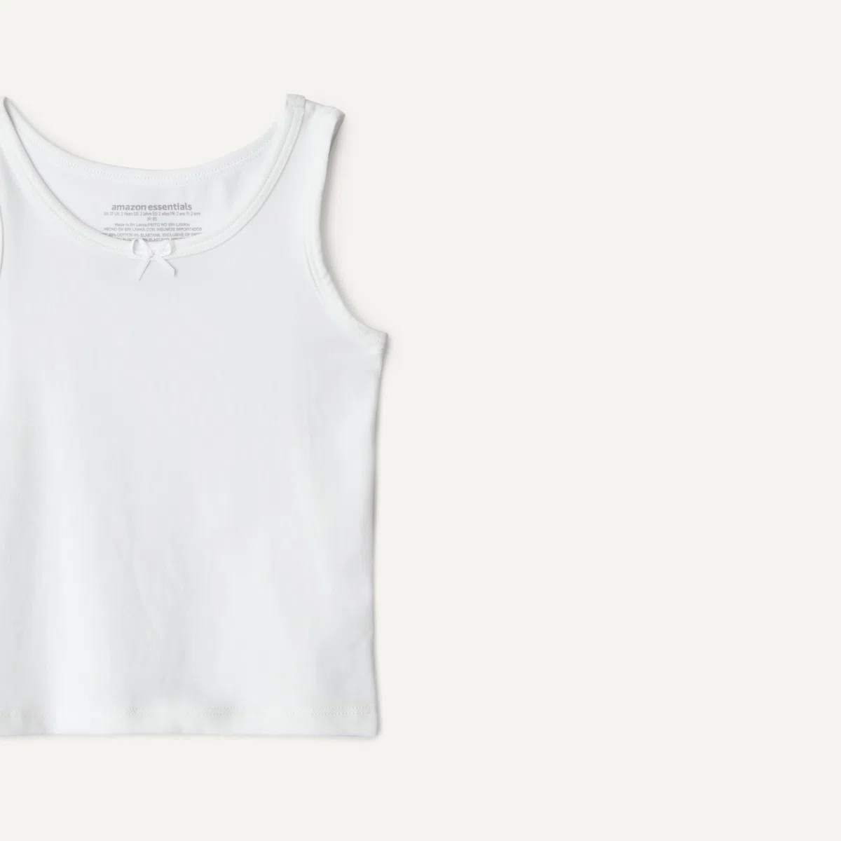 Amazon Essentials Canottiera Intima in Jersey di Cotone Bambine e ragazze, Pacco da 5