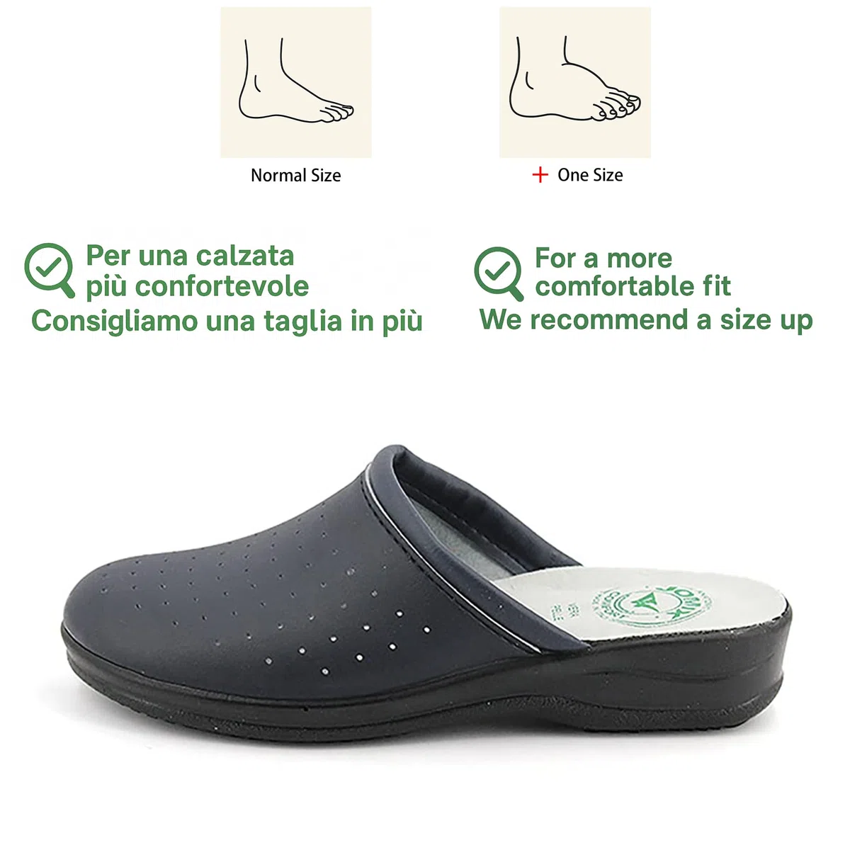 JOMIX Ciabatte Sanitarie Uomo Comode Ortopediche Made in Italy