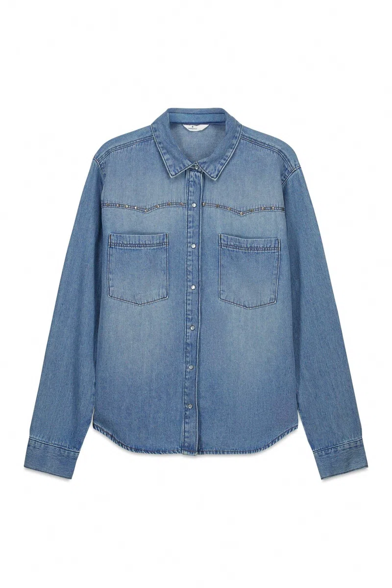 Springfield L/S Denim with Studs Shirt Camicia Donna