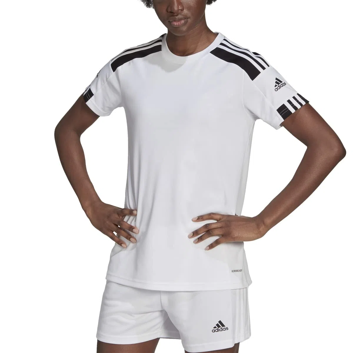 adidas Donna Squadra 21 Jersey, White / Black, L