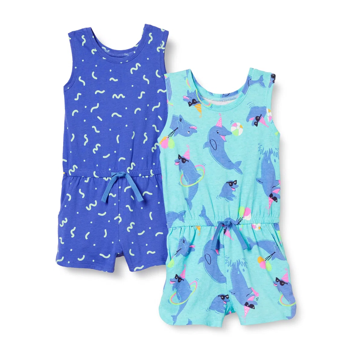 Amazon Essentials Bambine e Ragazze Tuta Corta Smanicata in Maglia