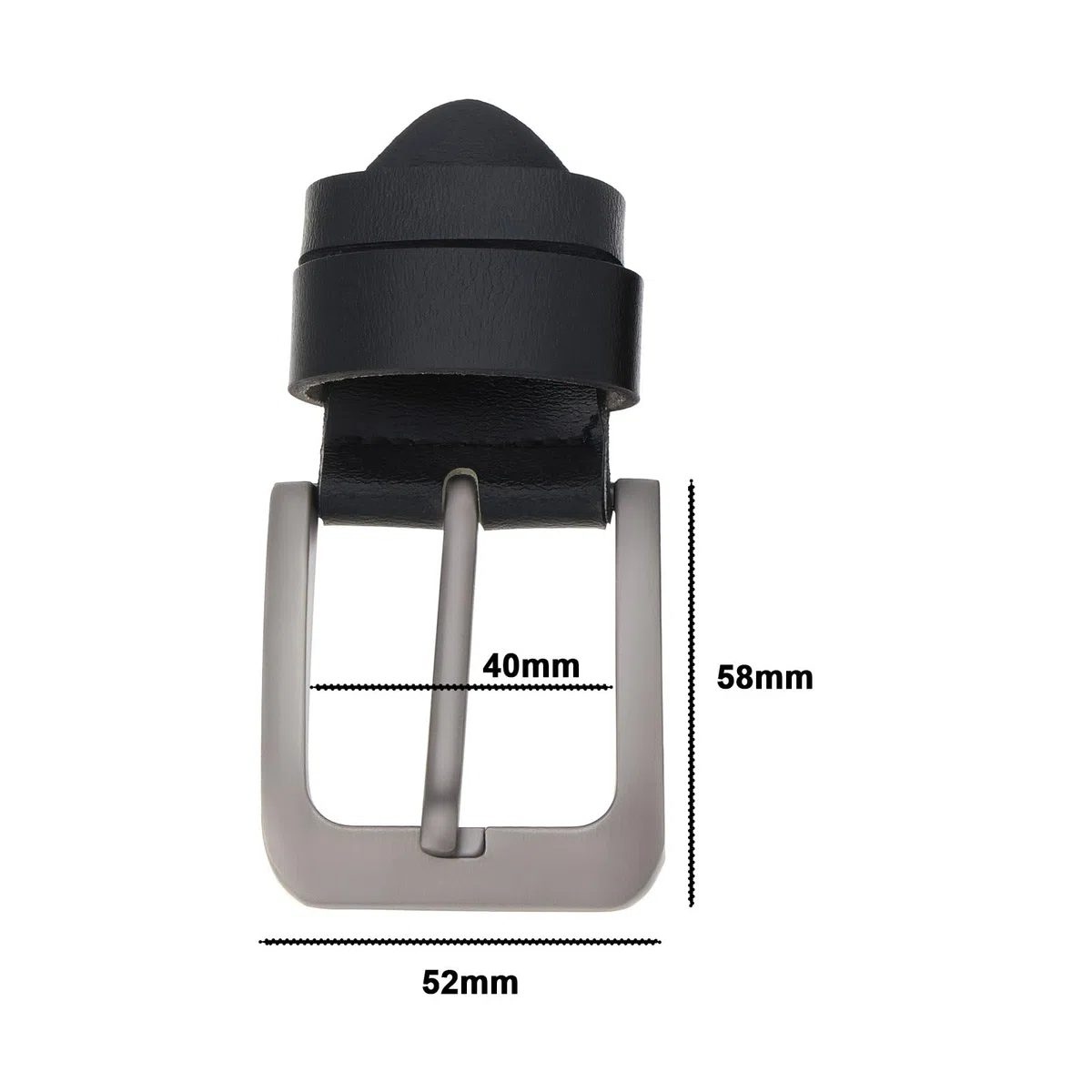 EMSea 2 Pezzi Fibbia Ad Ardiglione Per Cintura In Lega Resistente Da Uomo Fibbia Per Cintura Cinturino Rettangolare Fibbia Ad Ardiglione Adatta Per Cinture Causali Larghe 35-38 Mm (nero + Marrone)