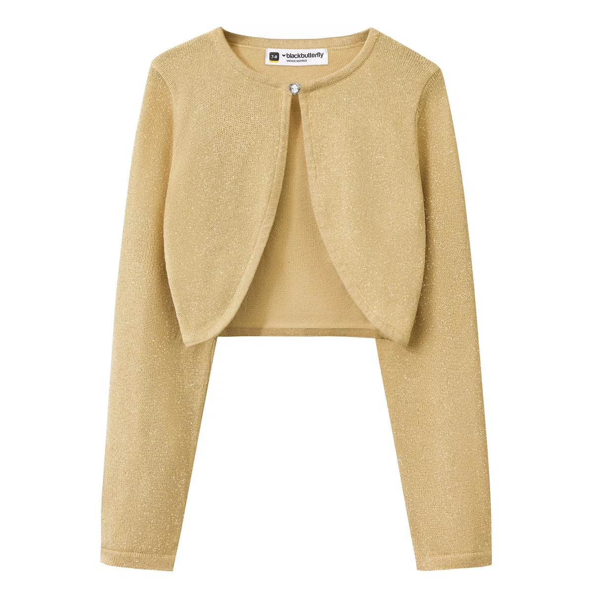 BlackButterfly Bambini Manica Lunga Scintillante Bolero Ragazze Cardigan