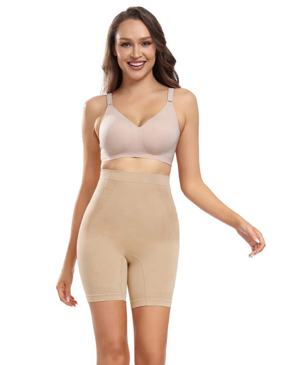 Guaina Contenitiva Donna Vita Alta Elasticizzata Senza Cuciture Modellante Pancia Piatta Mutande Contenitive Donna con Antiscivolo Shapewear Post Parto