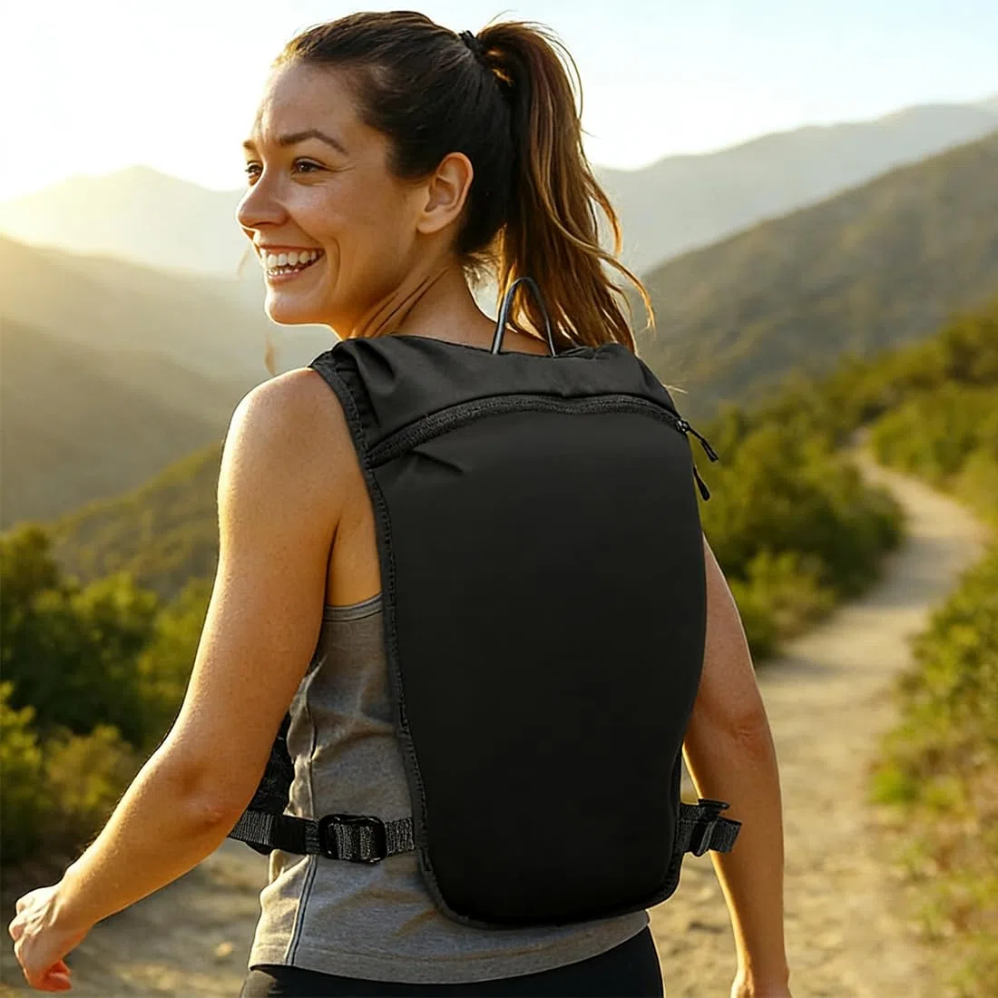Gilet da corsa per donna e uomo, cinturini pettorali regolabili, gilet running uomo, traspirante e riflettente, zaino gilet da corsa, Running Vest