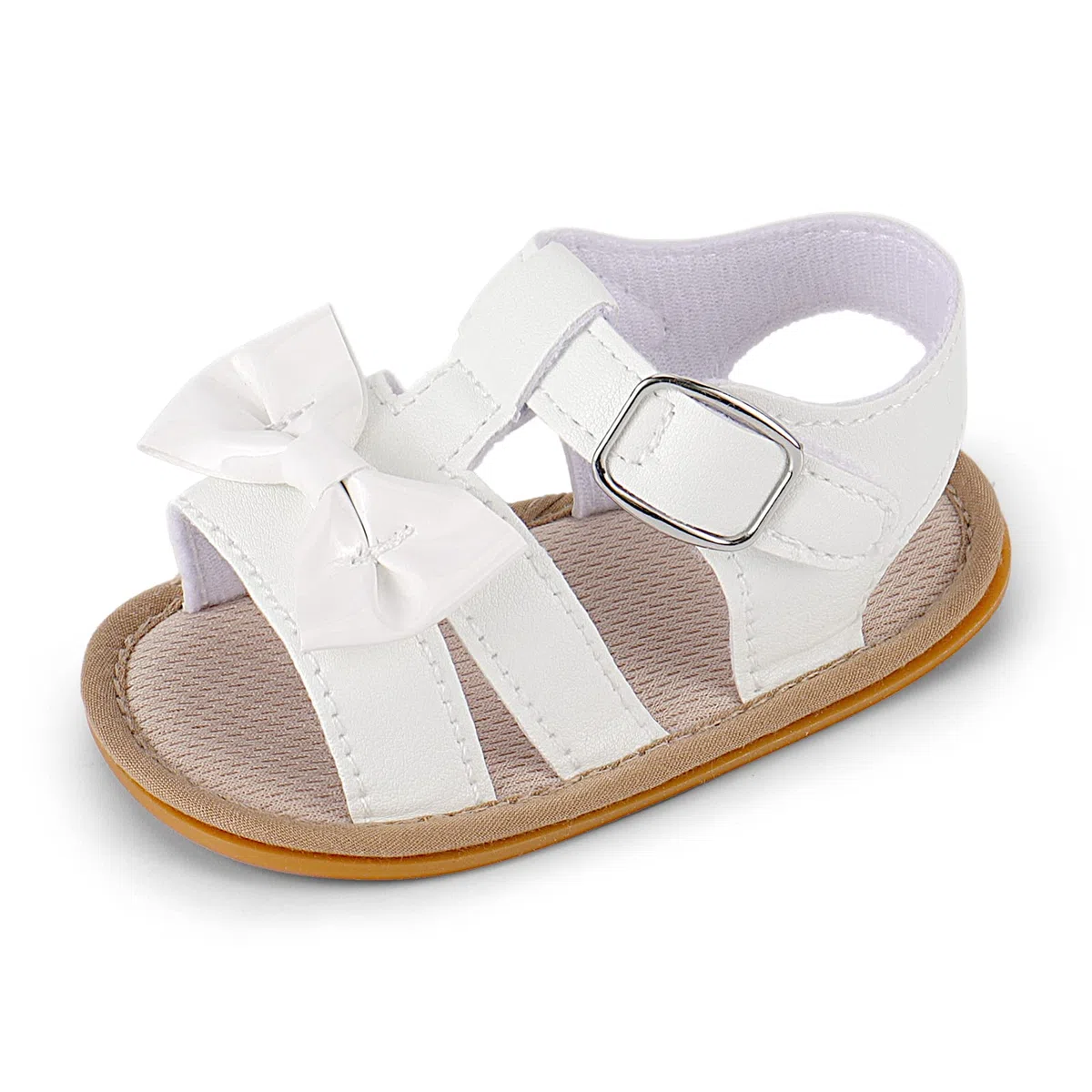 MASOCIO Sandali Neonata Estivi Scarpe Primi Passi Bimba con Suole Gomma Antiscivolo