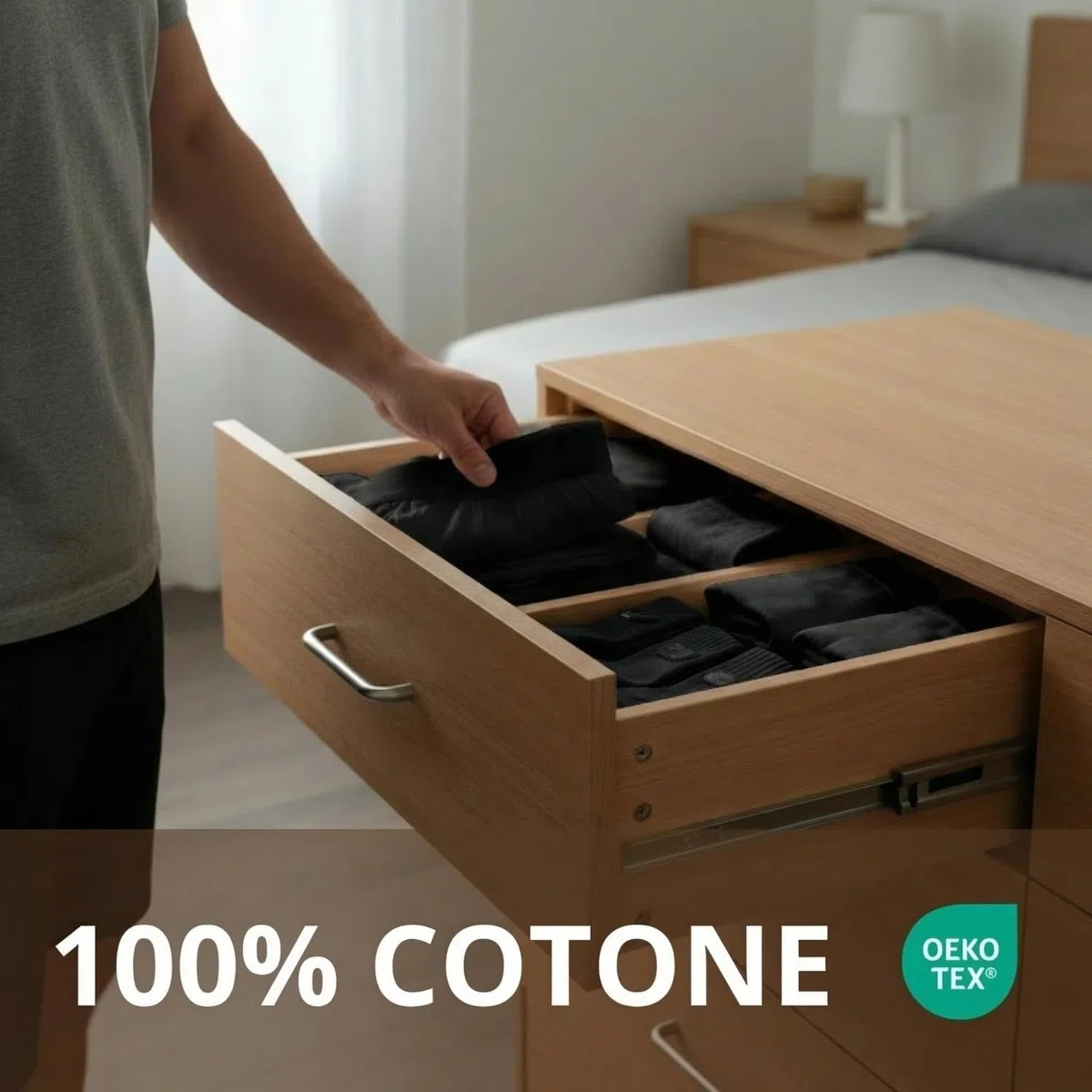 Liabel - Boxer Uomo Cotone 100% Traspirante (Confezione da 3 o da 6) Mutande Uomo Boxer Intimo per Comfort Quotidiano - M XXL