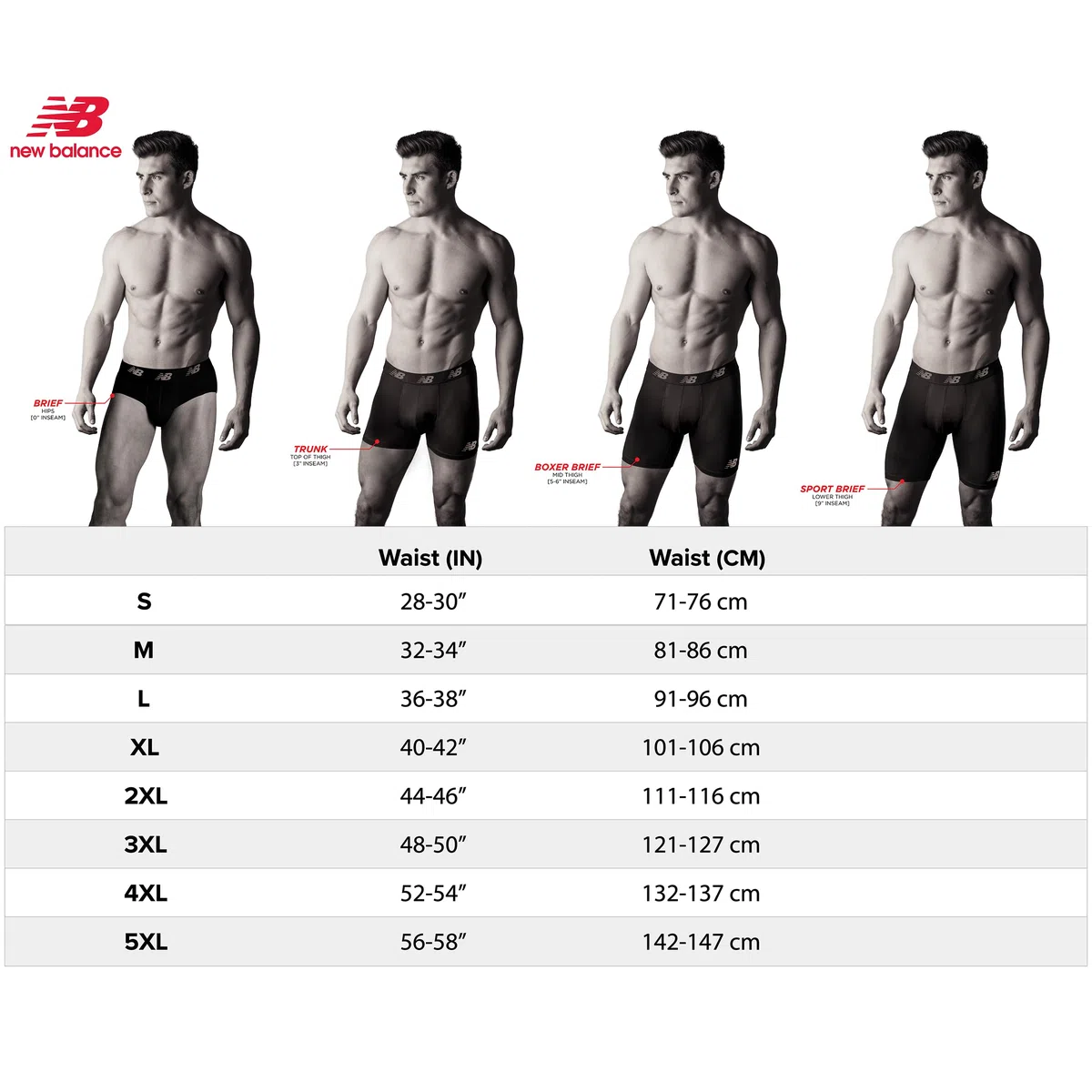 New Balance Boxer da uomo da 15,2 cm con patta frontale (confezione da 3)