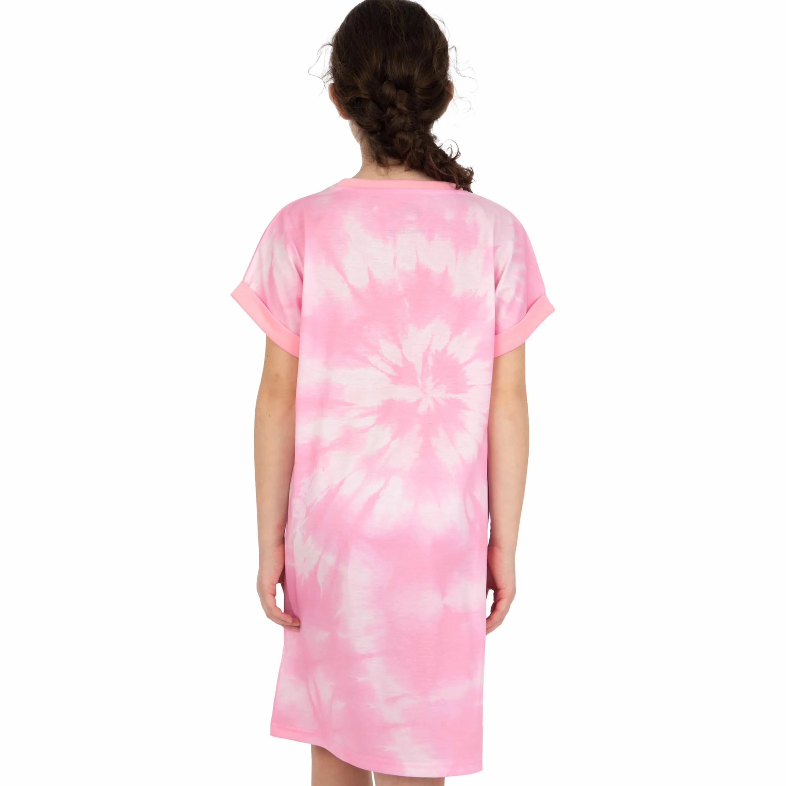 Squishmallows Camicia da Notte, Camicia da Notte Bambina, Pigiama Bambina Tye-Dye