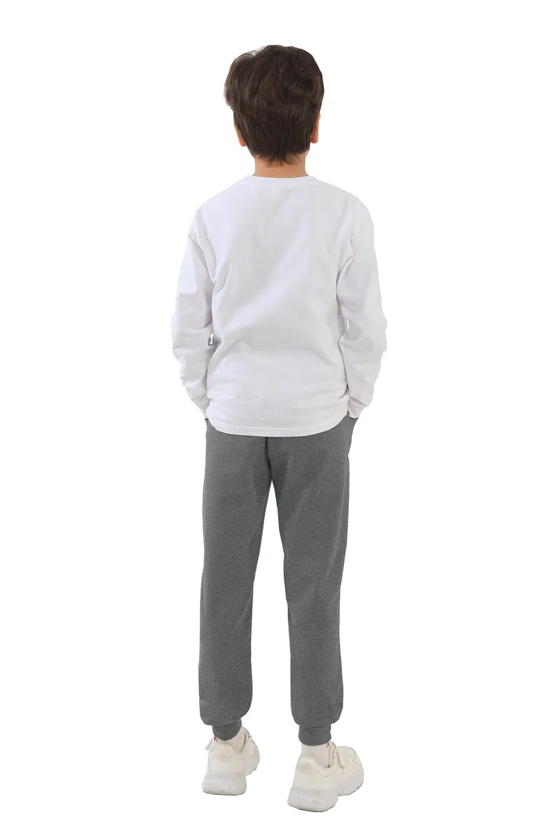 HIBETY Pantaloni Sportivi da Ragazzo, igroscopici e antisudore Pantaloni Sportivi in Cotone Traspirante con Coulisse Elastica