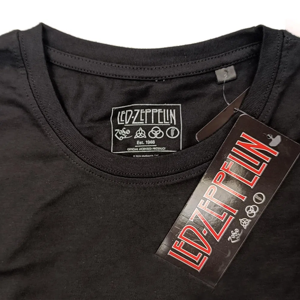 Led Zeppelin T-Shirt U.S. Tour 1975. Maglietta Ufficiale. Band Rock. Maglia Unisex Adulto Ragazzo.