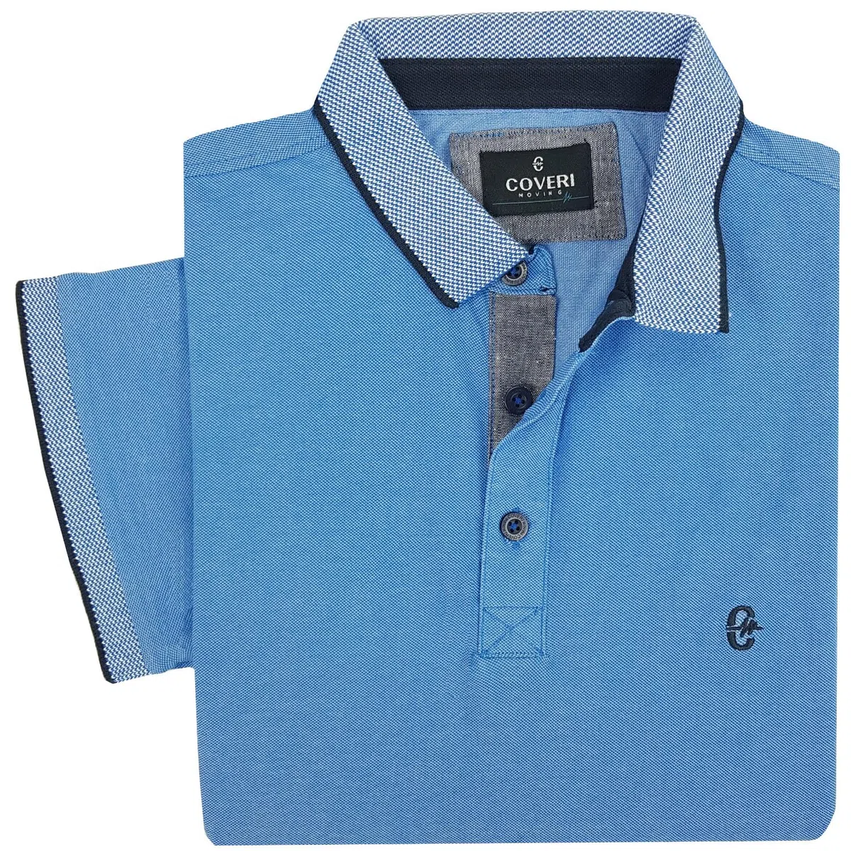 Coveri Polo Uomo Manica Corta Puro Cotone Oxford 3 Bottoni M L XL XXL XXXL