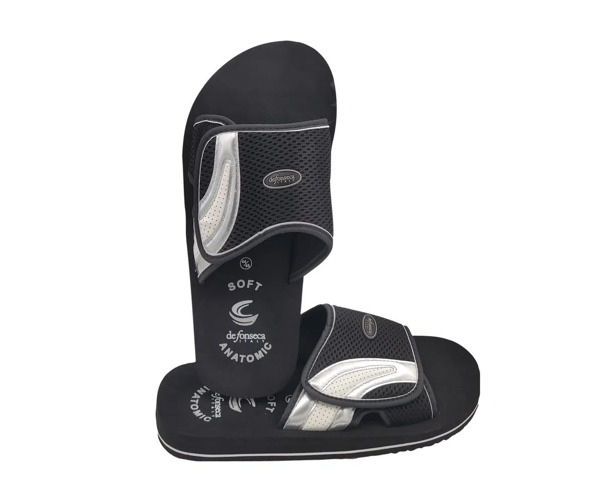 DeFonseca Originale Modello Amalfi Ciabatte Pantofole Uomo Strappo Suola Anatomica Fondo AntiGraffio per Casa Giardino Spiaggia Doccia qualità Italiana