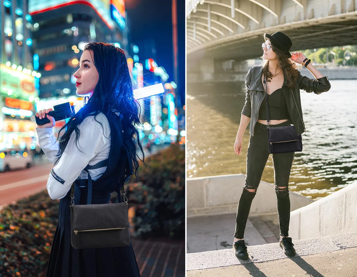 Gladdon borsa tracolla donna, borse donna con 3 scomparti, cartella con multitasche per contenere ciò di cui una donna ha bisogno, morbida e facile da usare