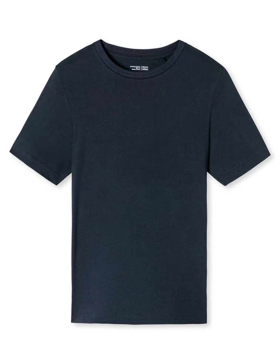 Schiesser Schiesser Herren Schlafshirt Langarm Rundhals - Mix + Relax - Organic Cotton Parte Superiore del Pigiama Uomo (Pacco da 1)