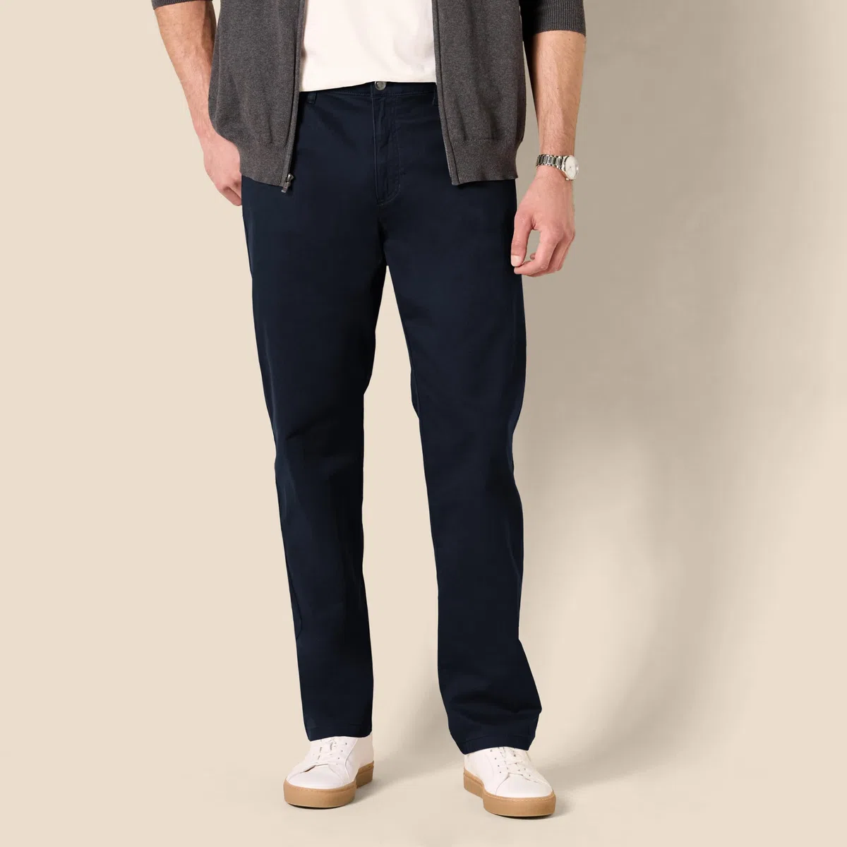 Amazon Essentials Pantaloni in Twill Elasticizzati con 5 Tasche e vestibilità Sportiva (Disponibile nelle Taglie Big & Tall) Uomo